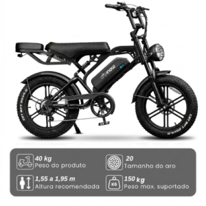 Bicicleta Elétrica Inow V20 Pro Ficha técnica