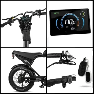 Bicicleta Elétrica V8 Pro grid de imagens